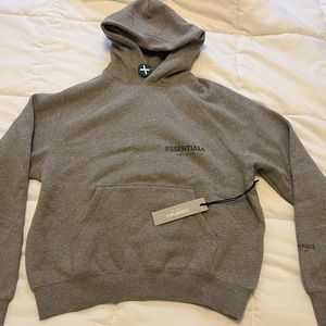 Essentials oatmeal grey hoodie